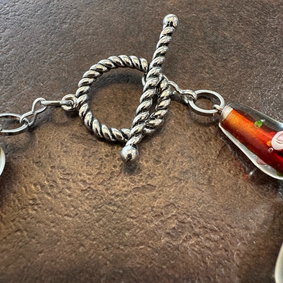 Handmade Lampwork Crystals Beaded Bracelet For Women - Picture 4 of 6